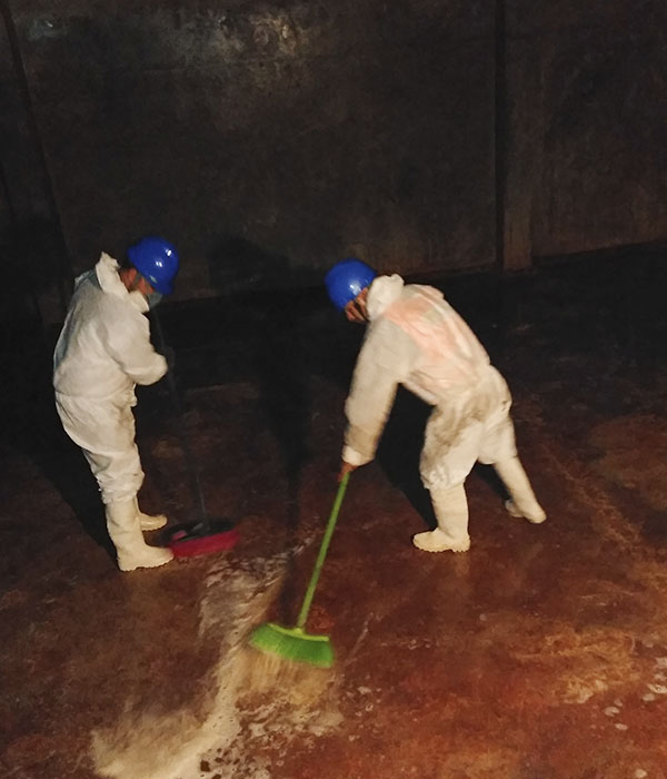 Limpieza y desinfección de cisterna y tanque elevado